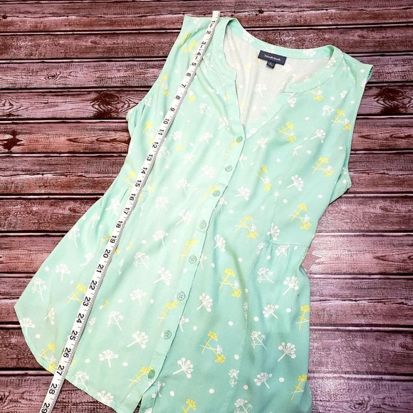 Modcloth Steadfast Sojourn Sleeveless Top Mint - Picture 9 of 11